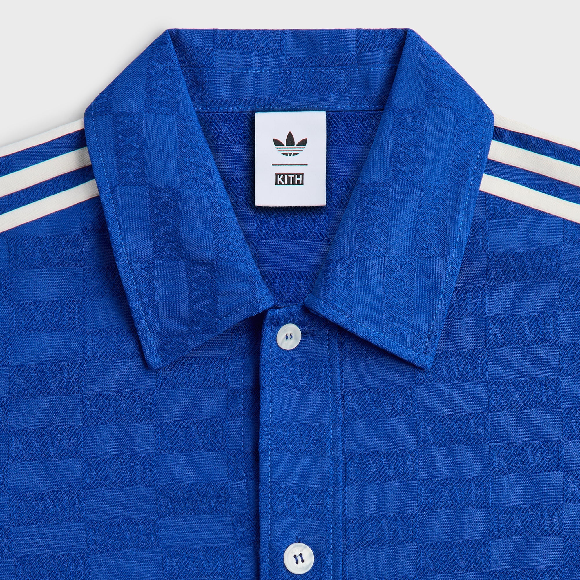 Kith & Messi for adidas Football Monogram Shirt - Blue – Kith Canada Kith & Messi for adidas Football Monogram Shirt - Blue – Kith Canada