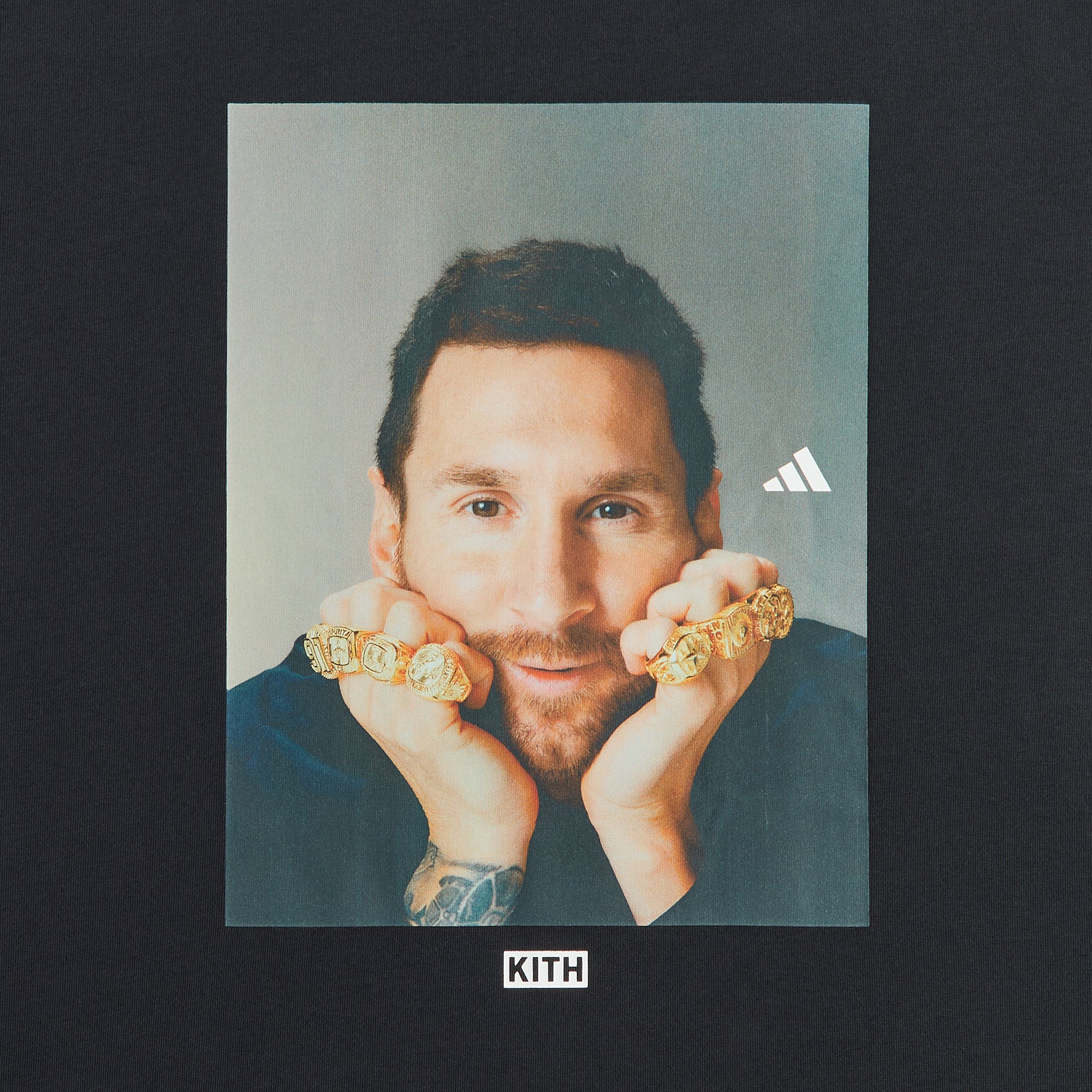 Kith & Messi for adidas Football Graphic Tee - Black – Kith Canada