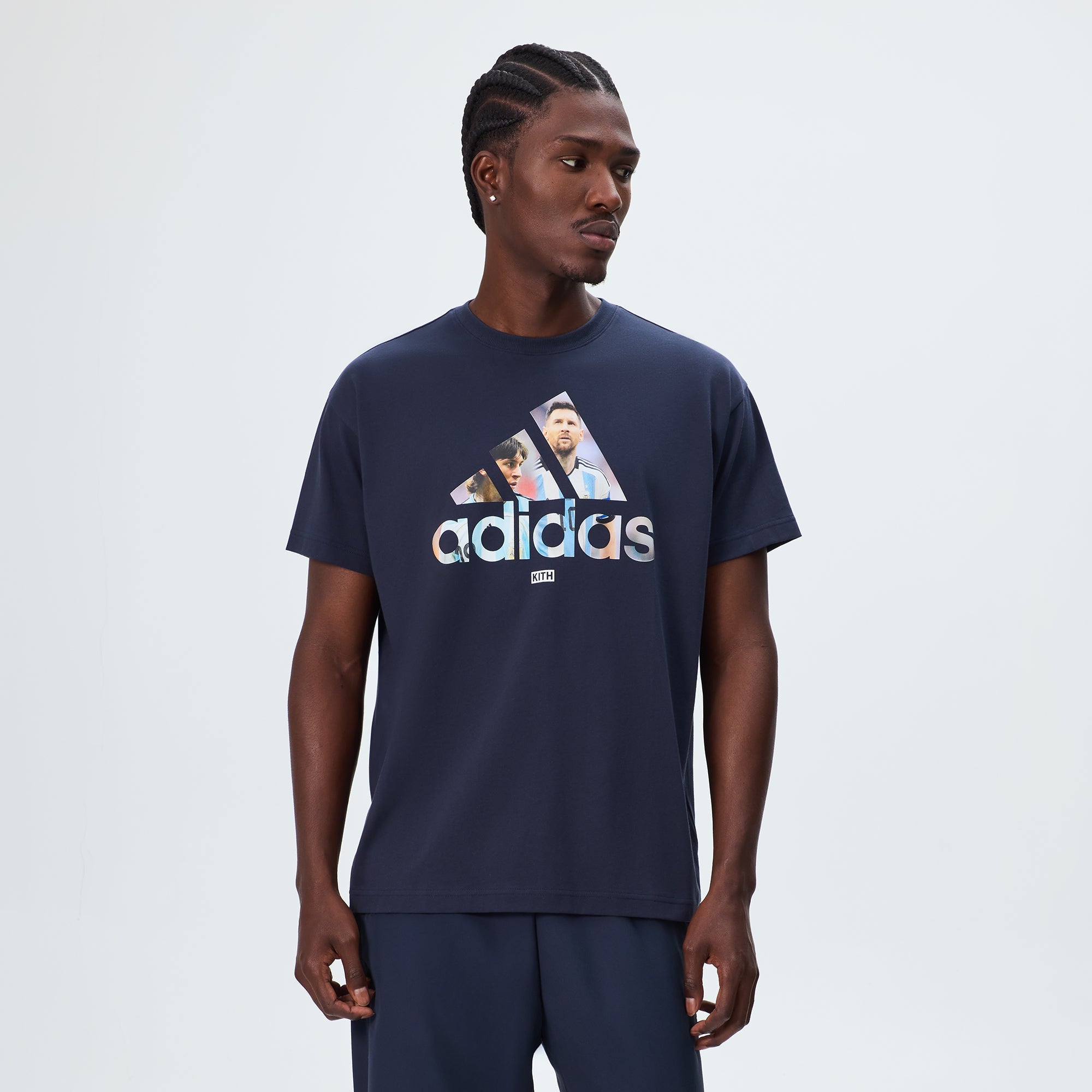 Kith & Messi for adidas Football Graphic Tee - Night Navy – Kith