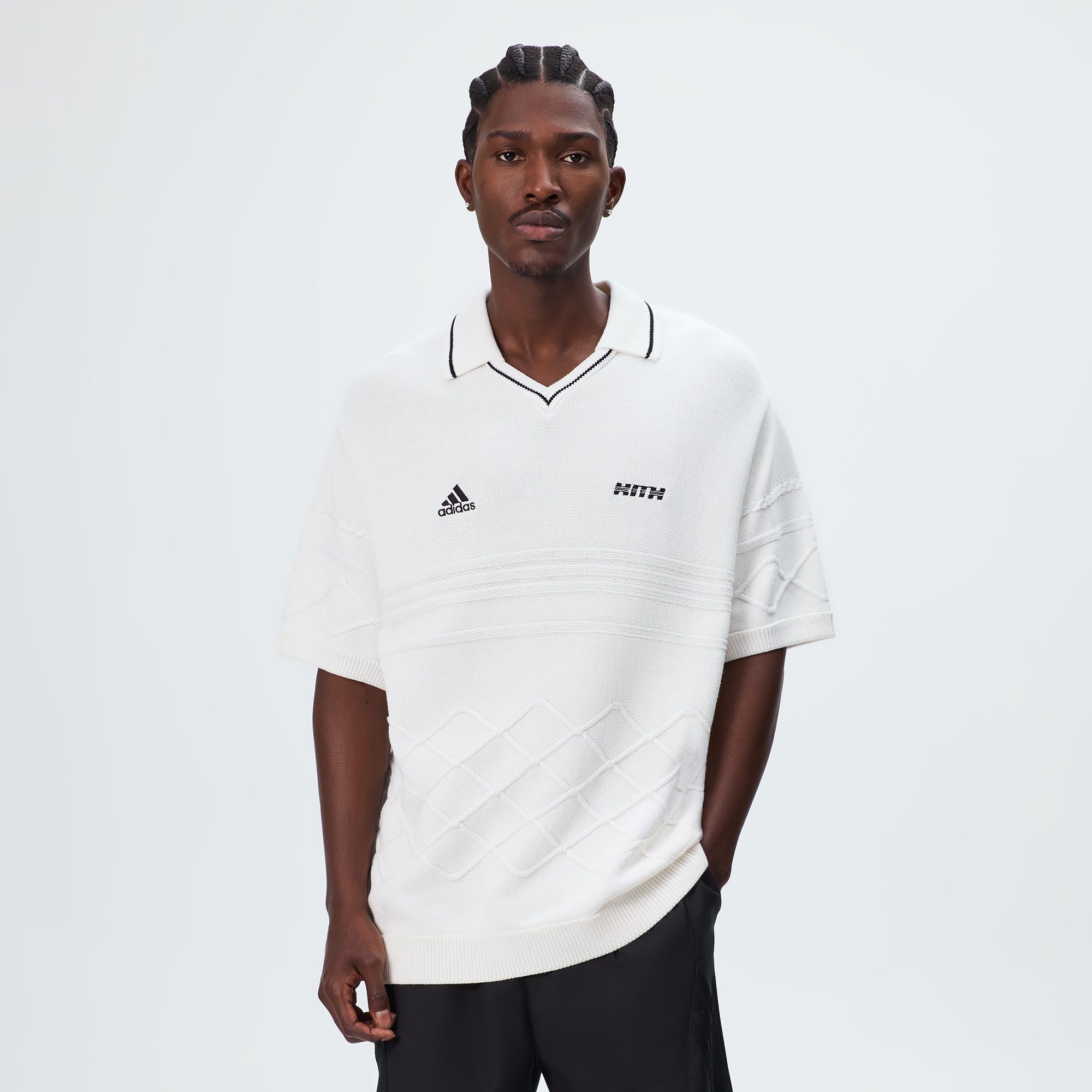 Kith & Messi for adidas Football Knit Polo - White – Kith Canada