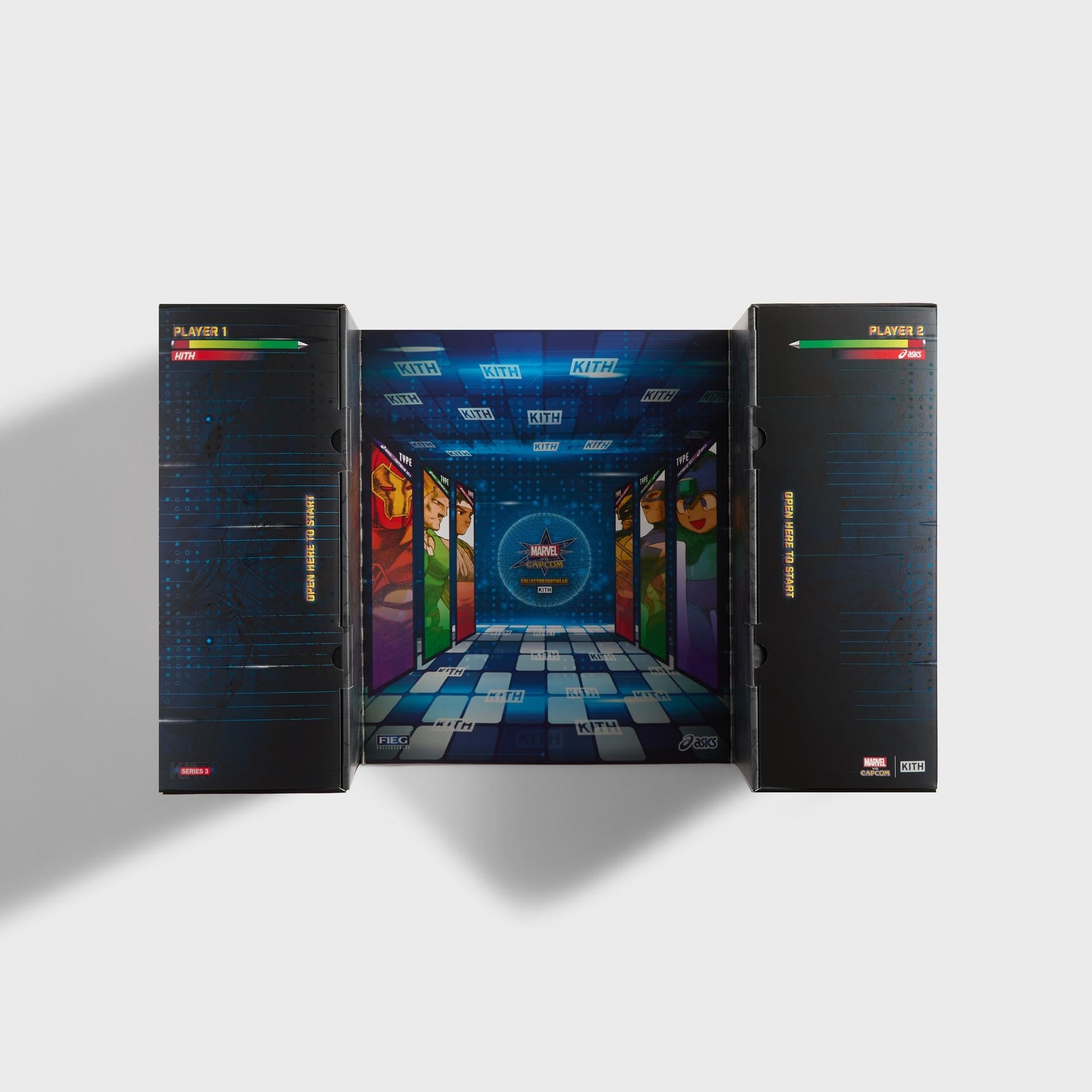 Marvel vs. Capcom | Kith for ASICS GEL-KAYANO® 14 Ryu - Coconut Milk / Black