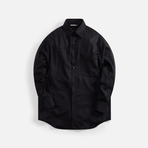 Auralee Super Light Wool Easy Shirt - Black
