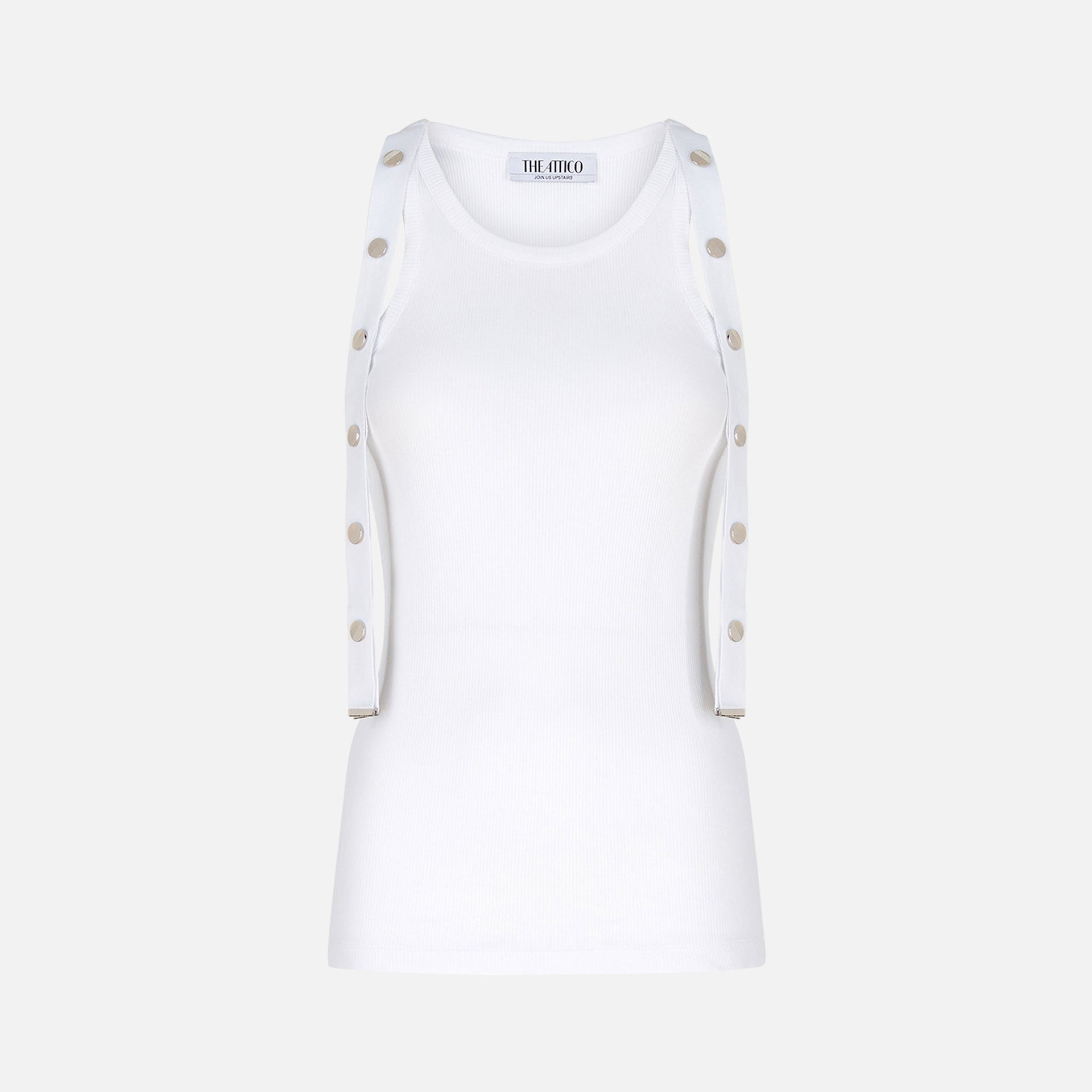 The Attico Jersey Tank Top - White