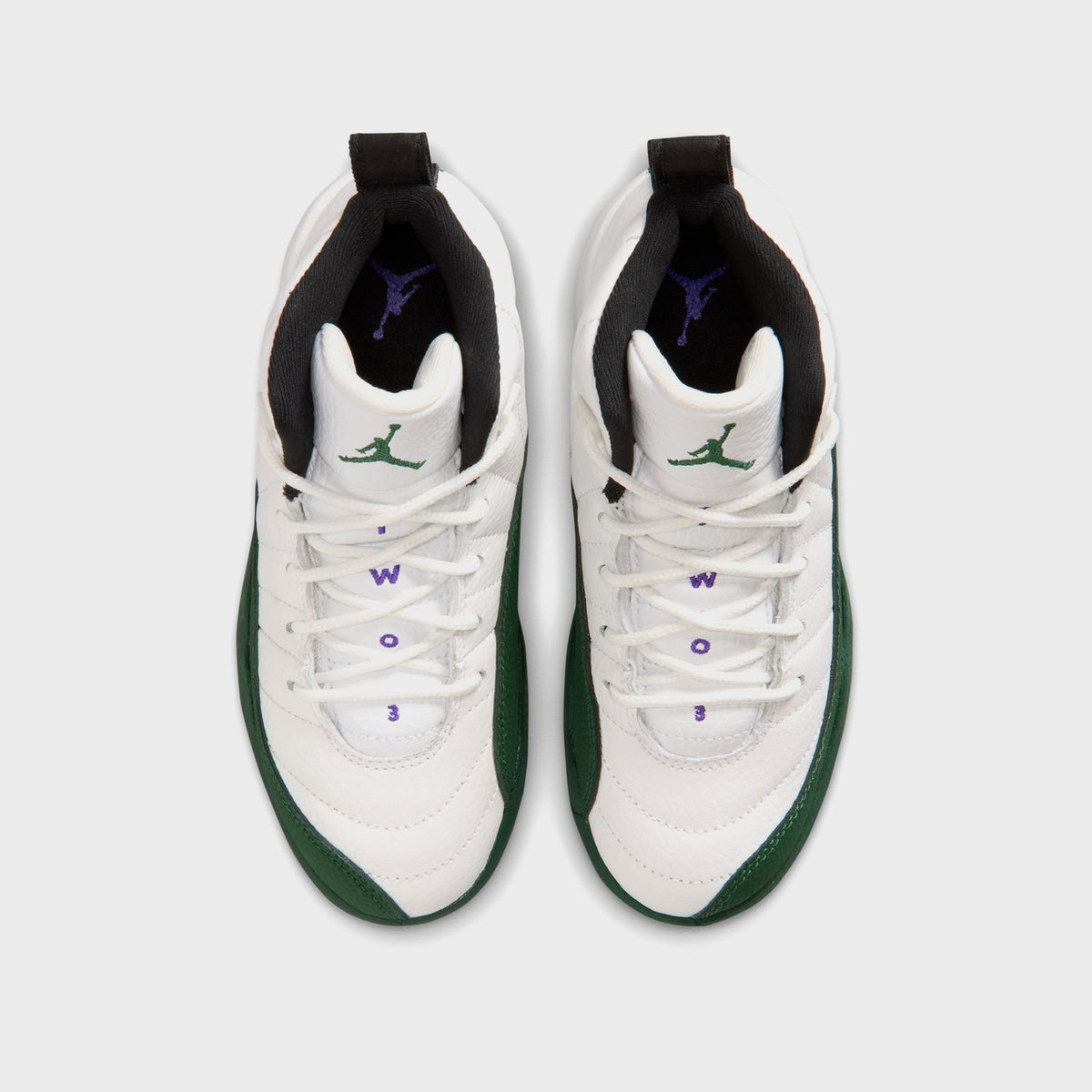 Jordan PS Jordan 12 Retro - Summit White / Gorge Green / Black / Fierce Purple