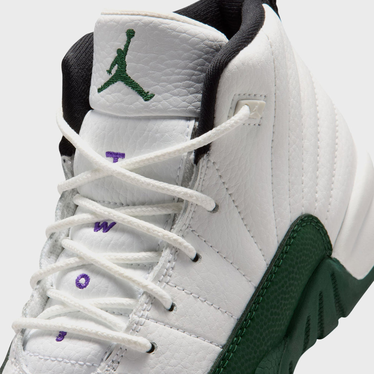 Jordan PS Jordan 12 Retro - Summit White / Gorge Green / Black / Fierce Purple