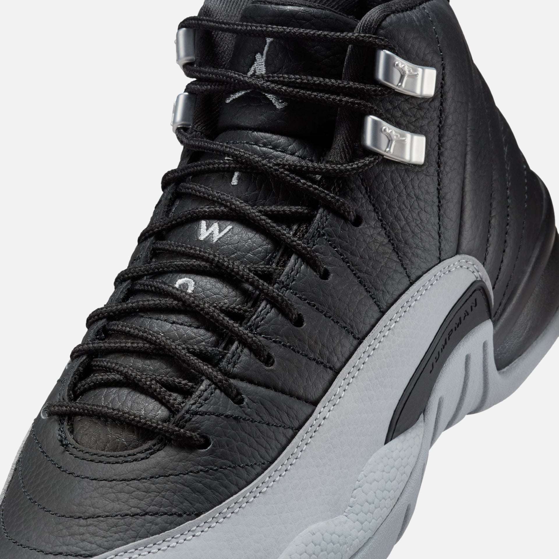 Jordan GS Air Jordan 12 - Retro Black / Wolf Grey / White