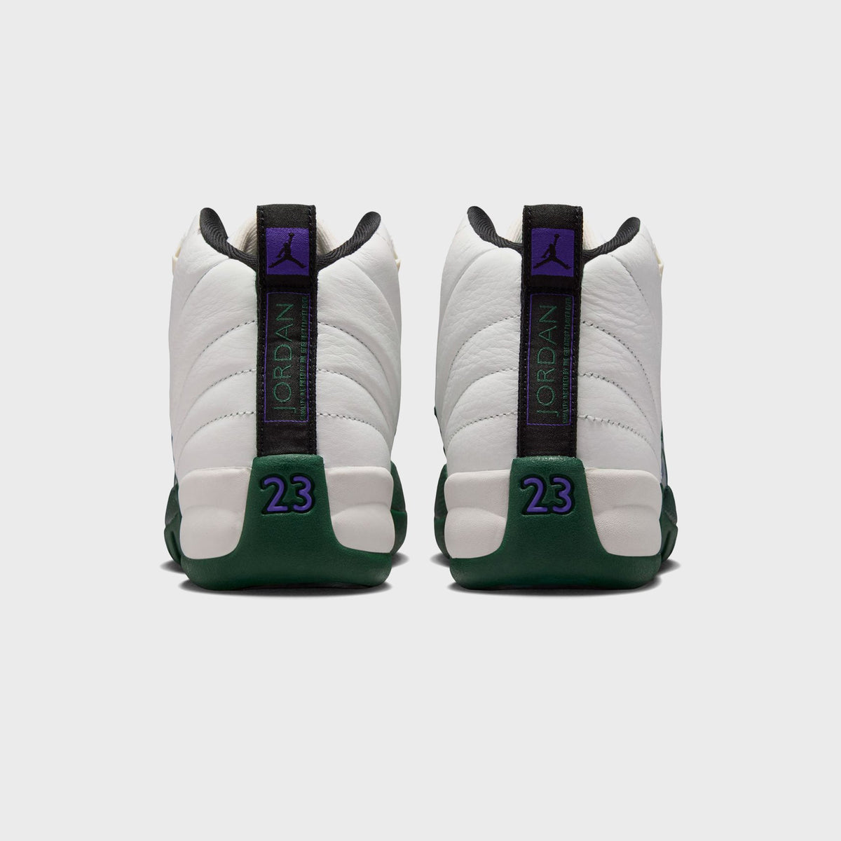 Jordan GS Air Jordan 12 Retro - Summit White / Gorge Green / Black / Fierce Purple