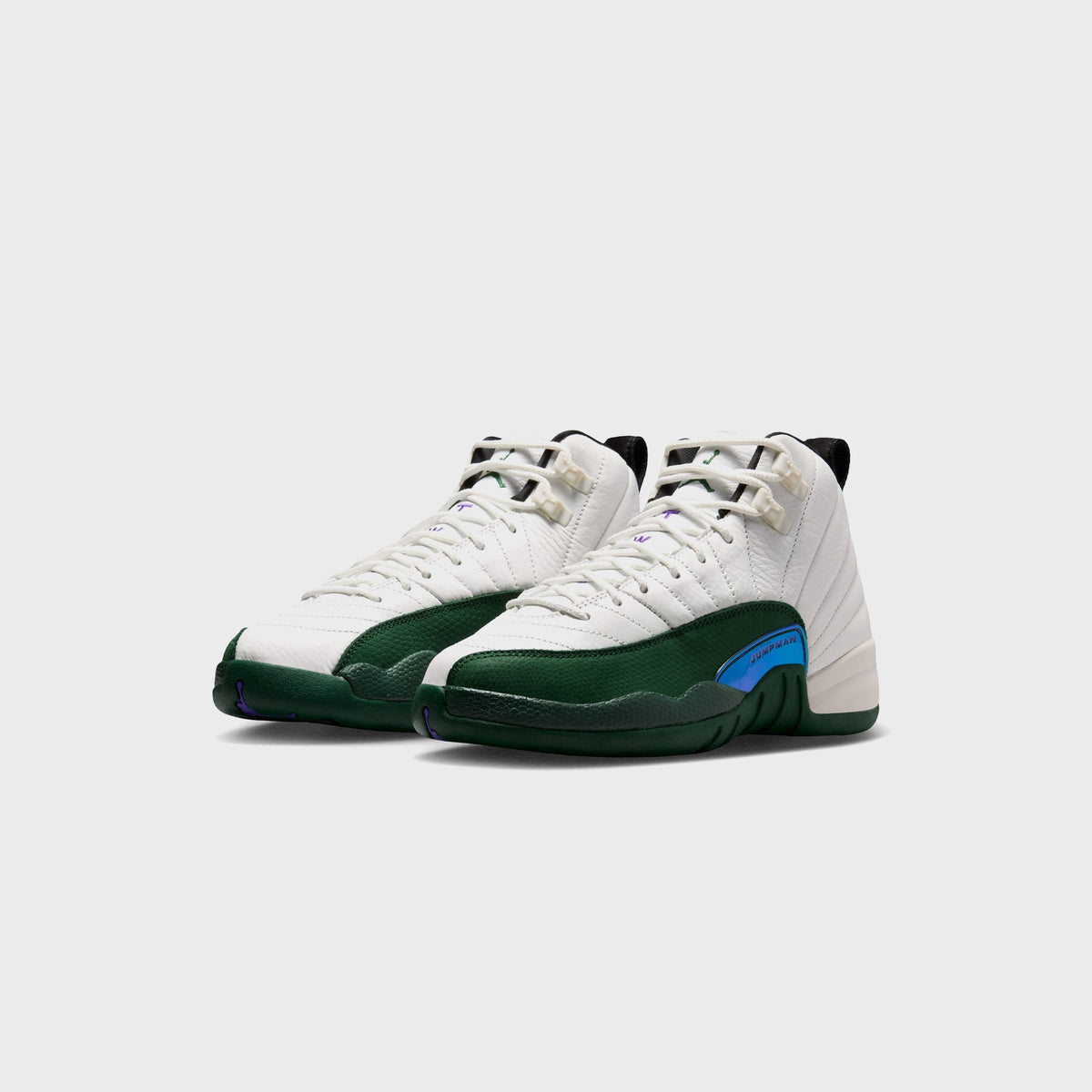 Jordan GS Air Jordan 12 Retro - Summit White / Gorge Green / Black / Fierce Purple