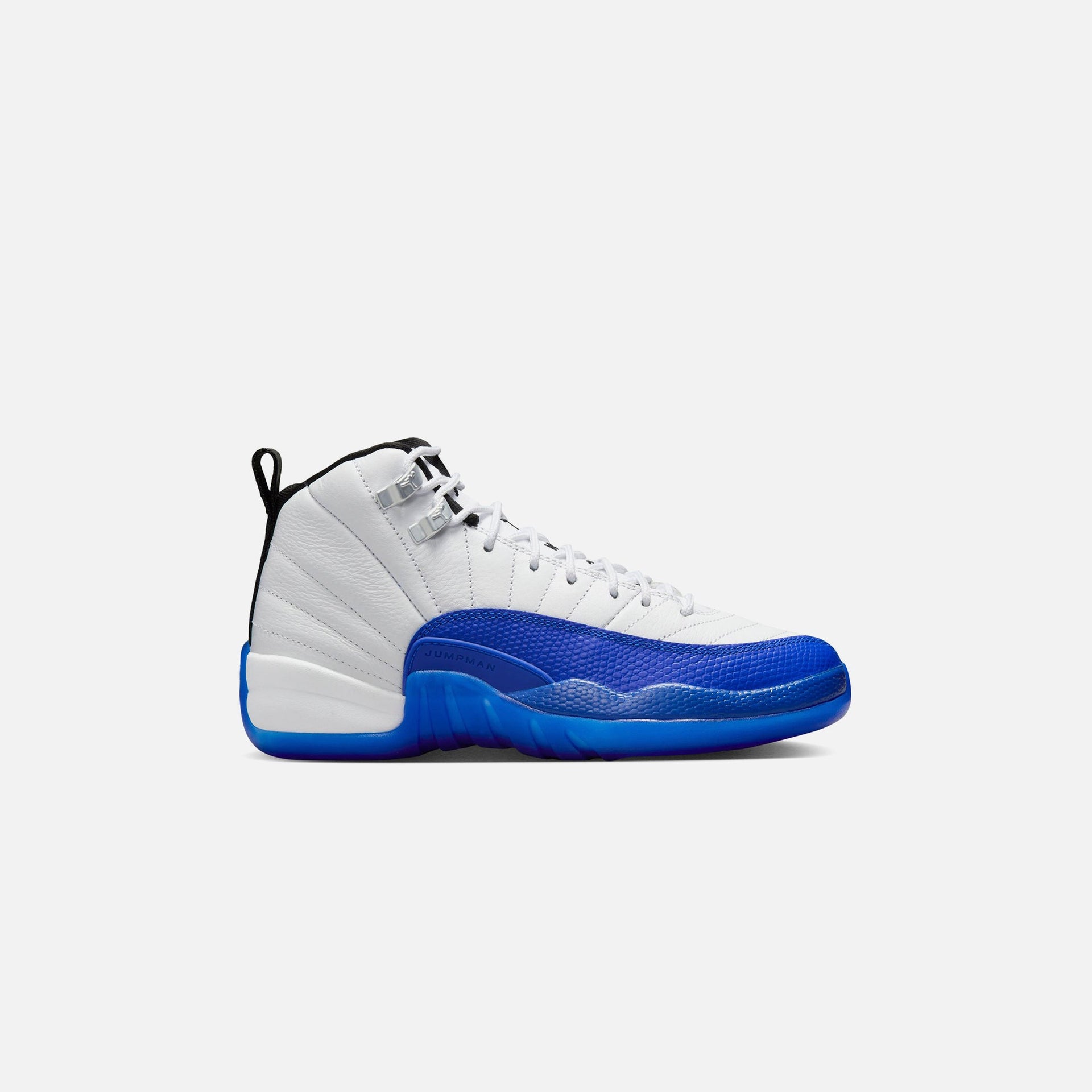 Jordan GS Air Jordan 12 - White / Black / Game Royal