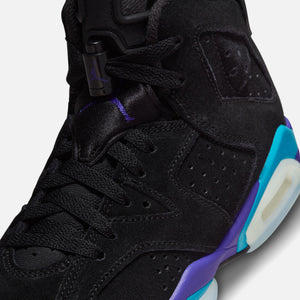 Nike GS Air Jordan 6 Retro - Black / Bright Concord / Aquatone