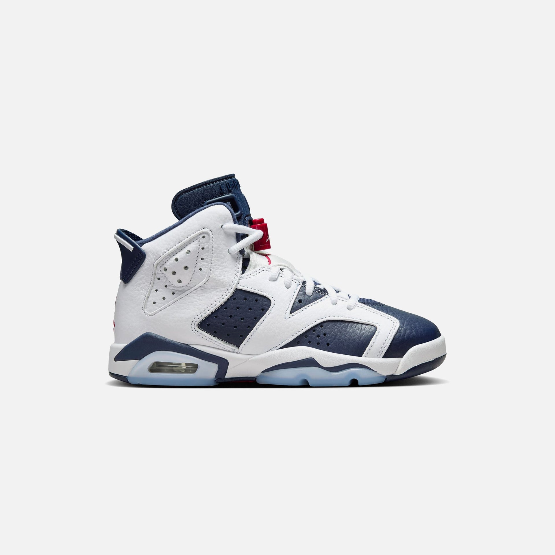 GS Air Jordan 6 Retro - White / Varsity Red / Midnight Navy