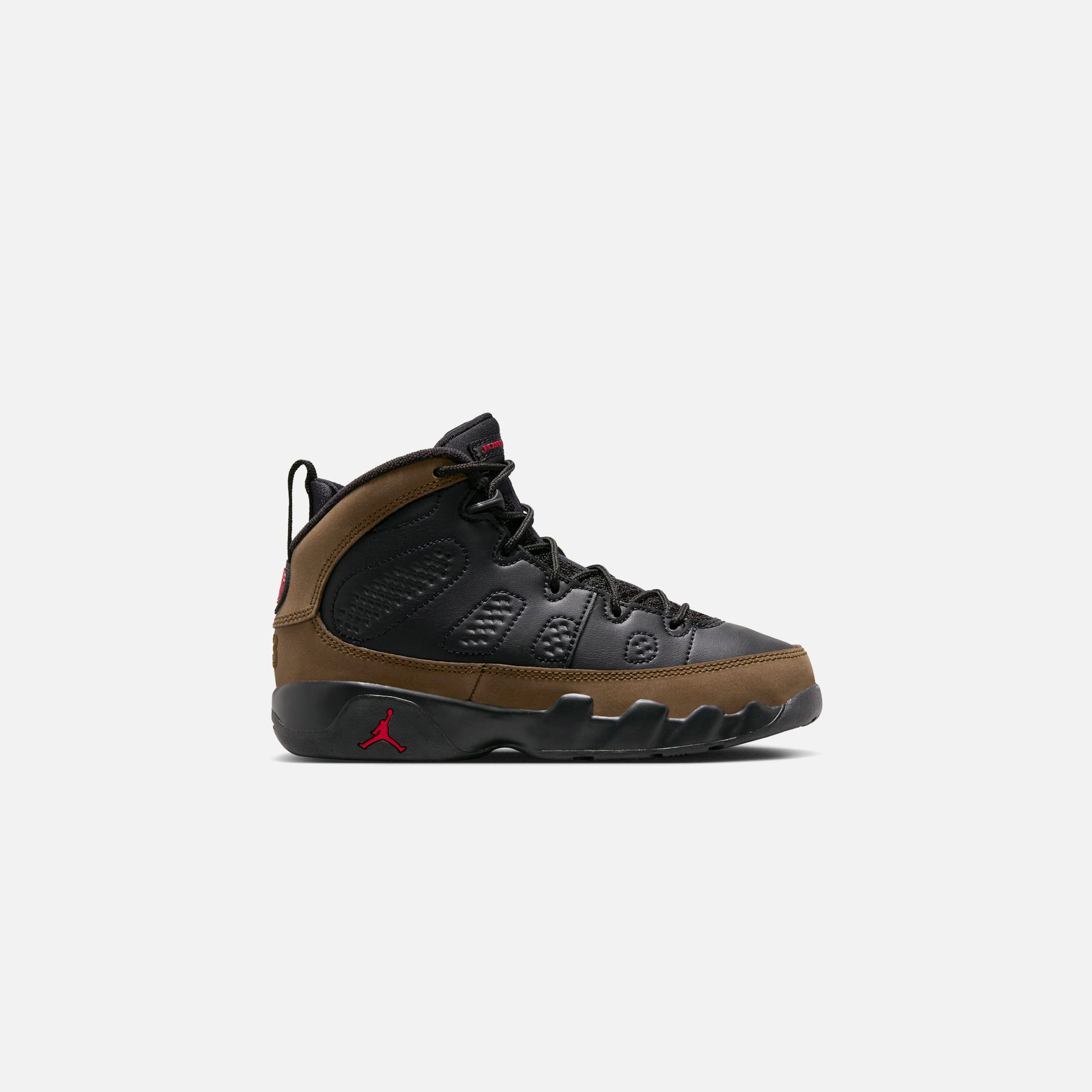 Jordan PS Air Jordan 9 Retro - Black / Light Olive / Varsity Red