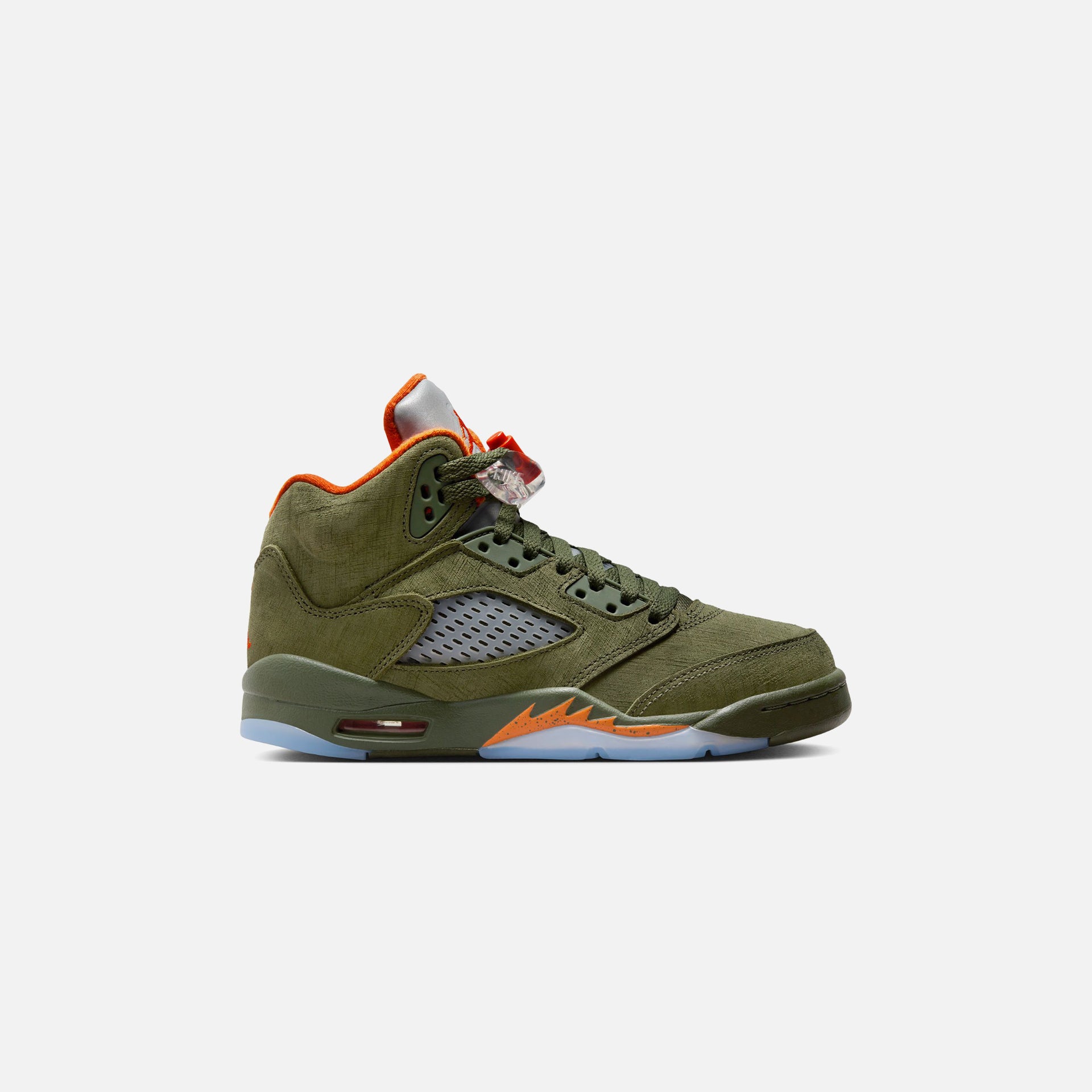 Jordan GS Air Jordan 5 Retro - Army Olive / Solar Orange