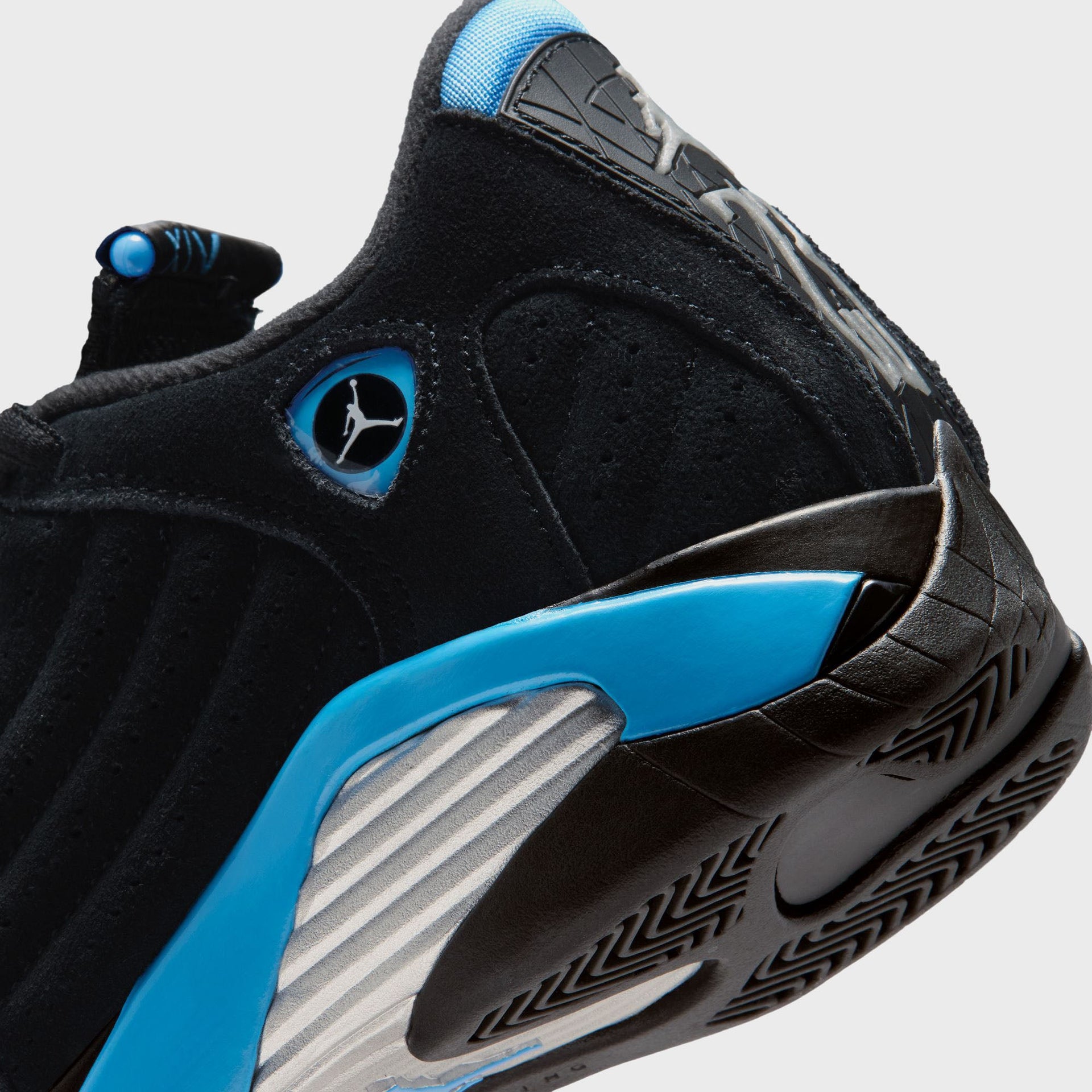Jordan GS Air Jordan 14 Retro - Black / White / University Blue / Metallic Silver