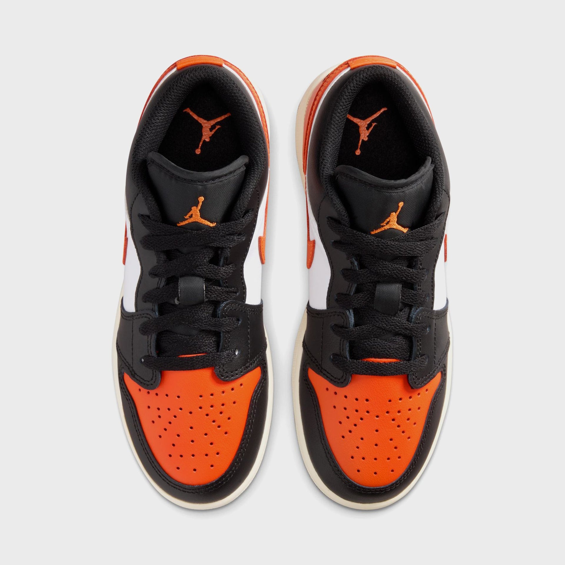 Jordan GS Air Jordan 1 Low - Black / Starfish / White / Sail