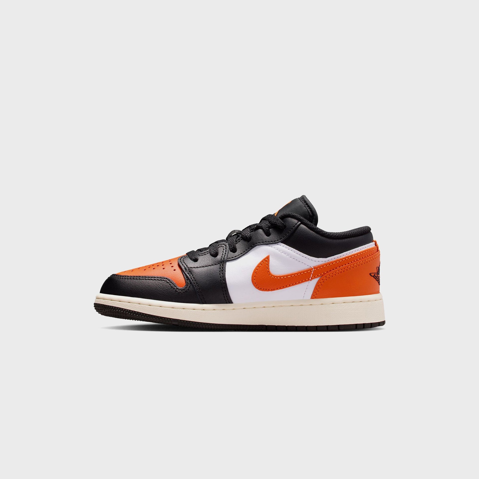 Jordan GS Air Jordan 1 Low - Black / Starfish / White / Sail