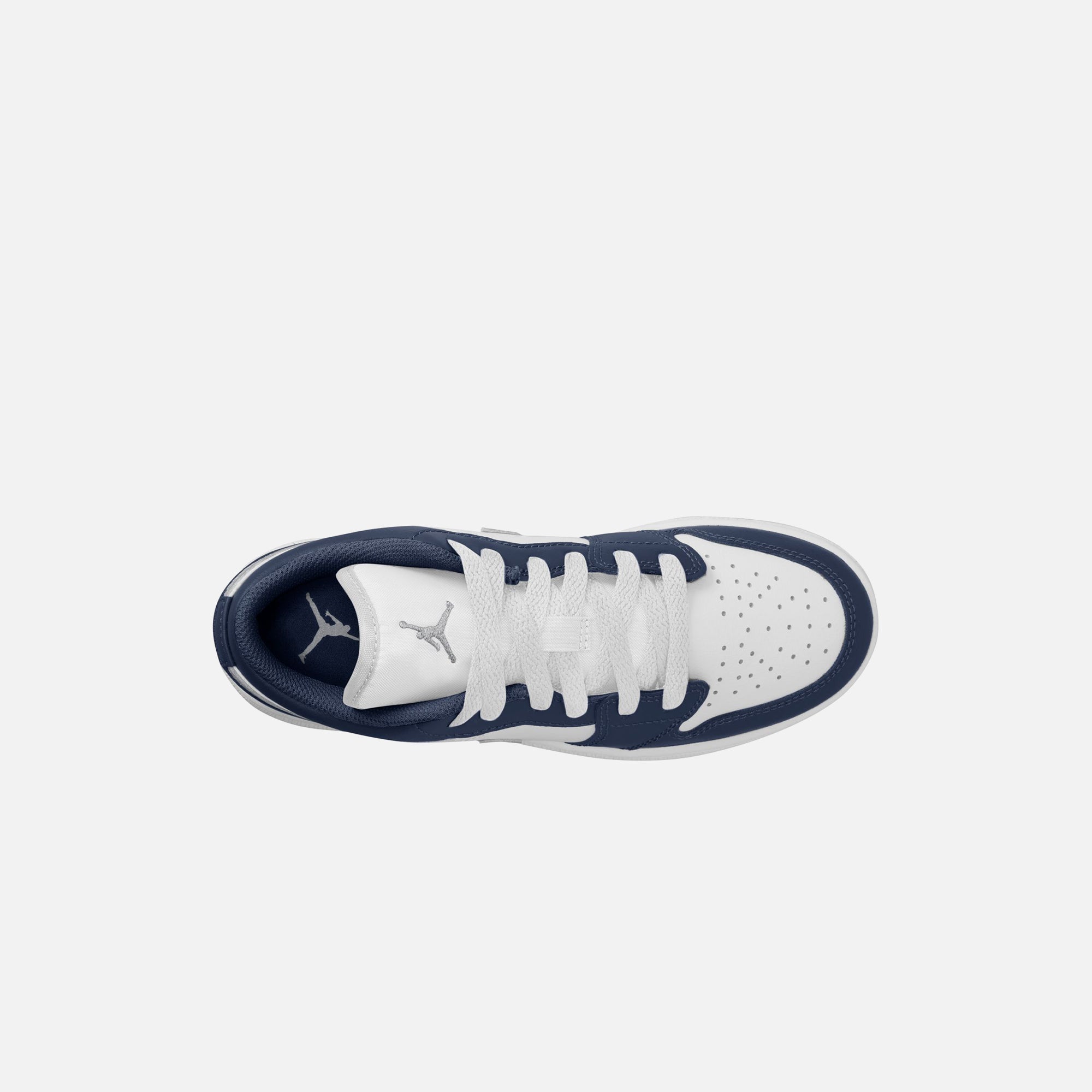 Jordan GS Air Jordan 1 Low - White / Wolf Grey Midnight – Kith Canada
