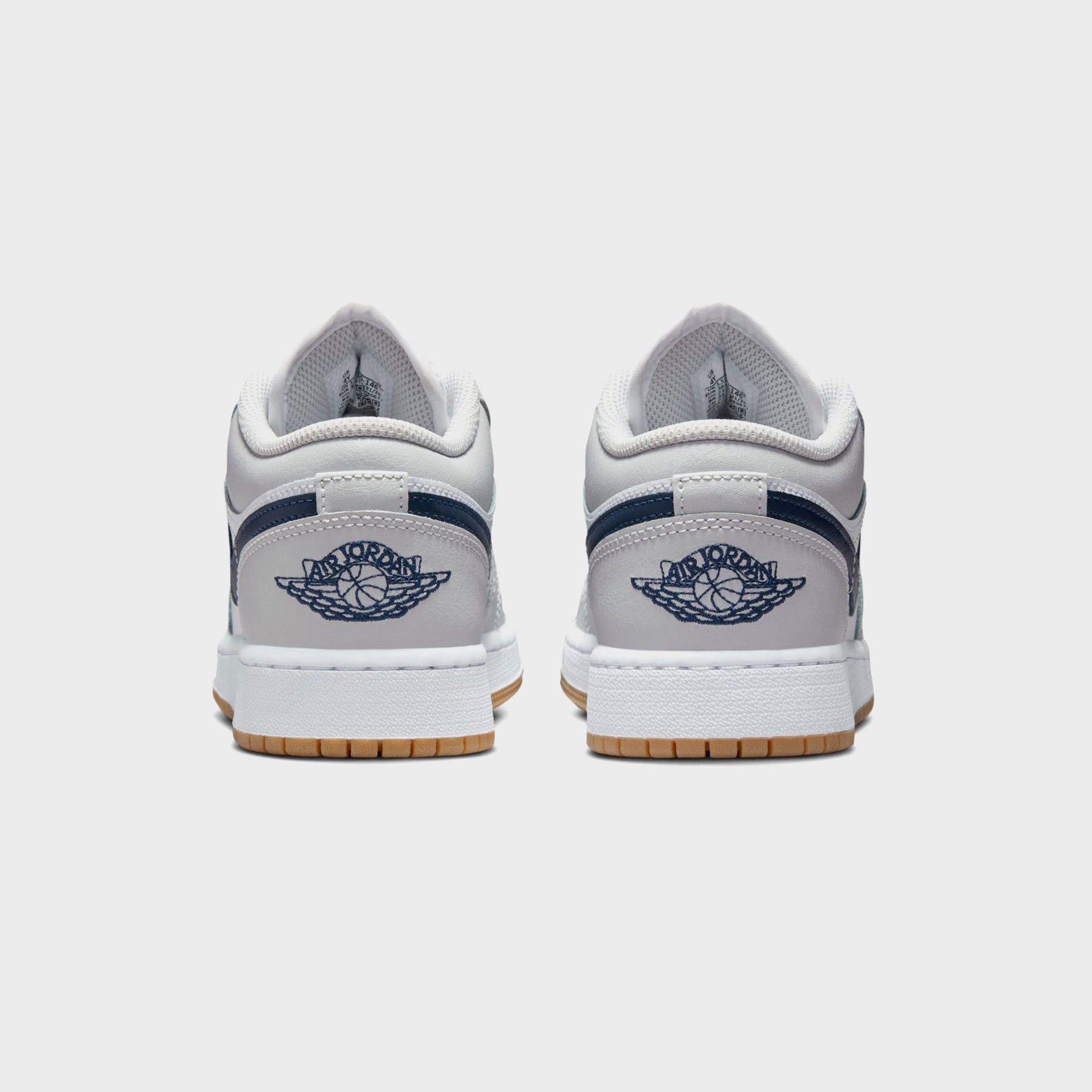 Nike Air Jordan 1 Low - White / Neutral Grey / Gum Medium Brown / Midnight Navy