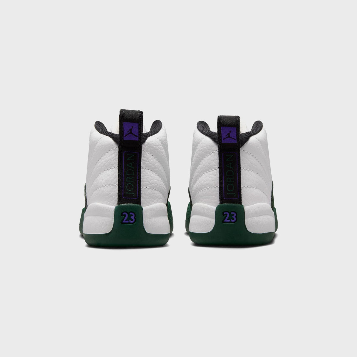 Jordan TD Jordan 12 Retro - Summit White / Gorge Green / Black / Fierce Purple