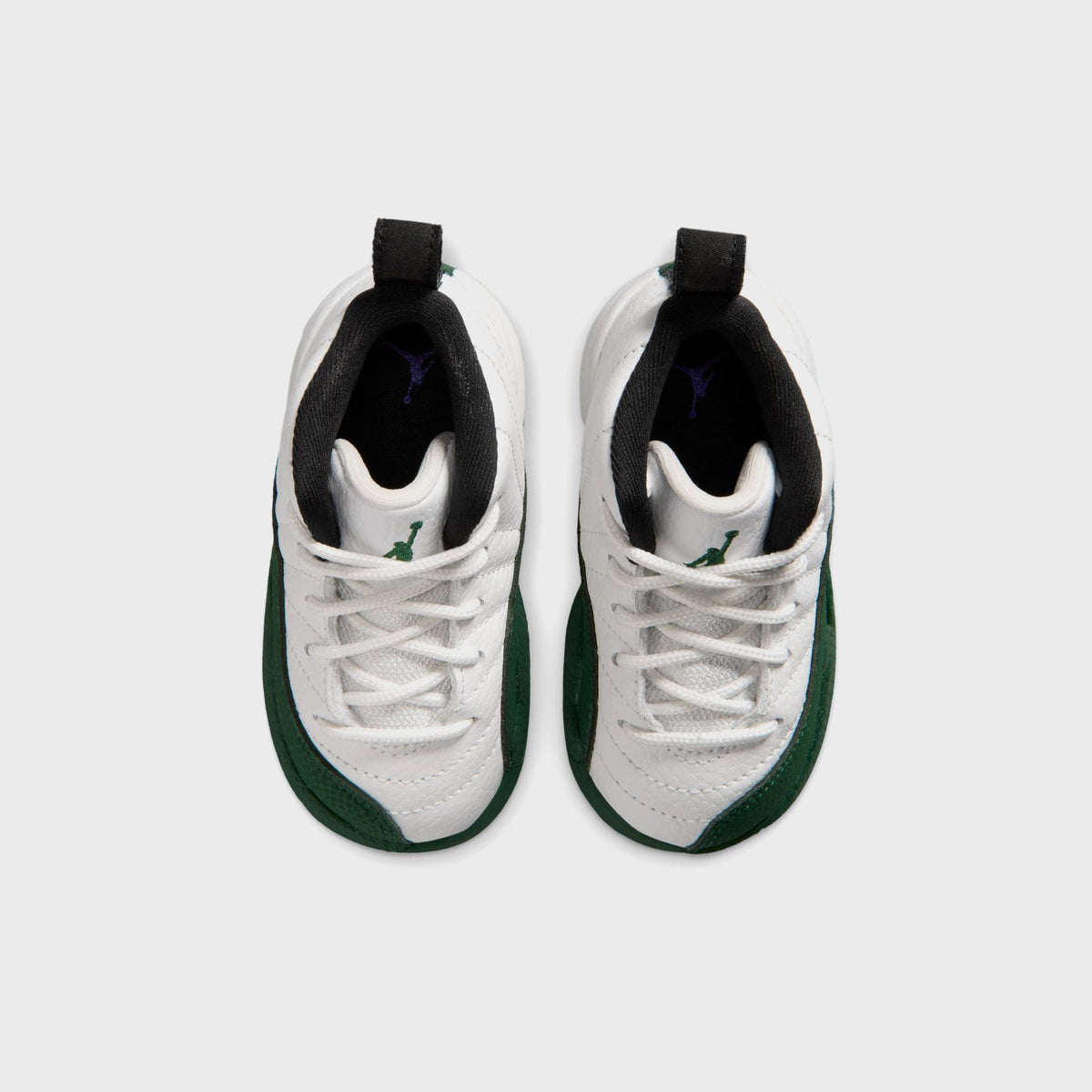 Jordan TD Jordan 12 Retro - Summit White / Gorge Green / Black / Fierce Purple