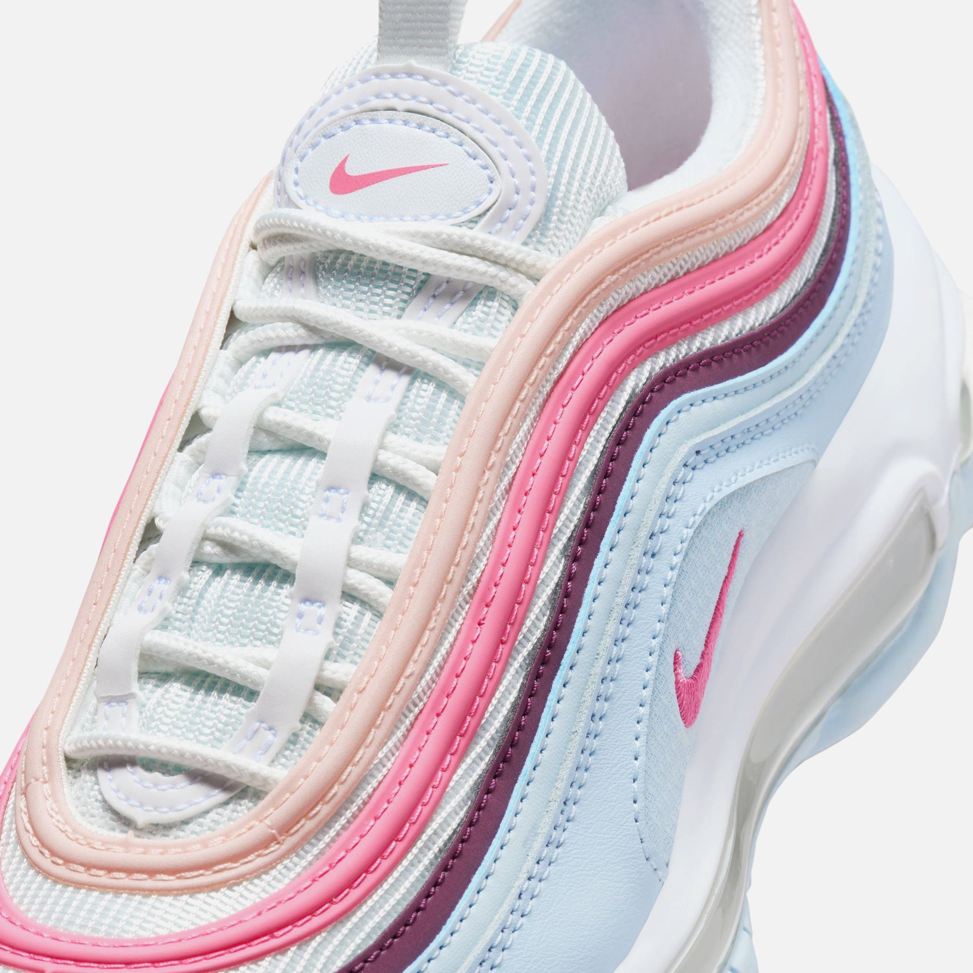 Nike GS Air Max 97 - Summit White / Pinksicle / Blue Tint / Viotech