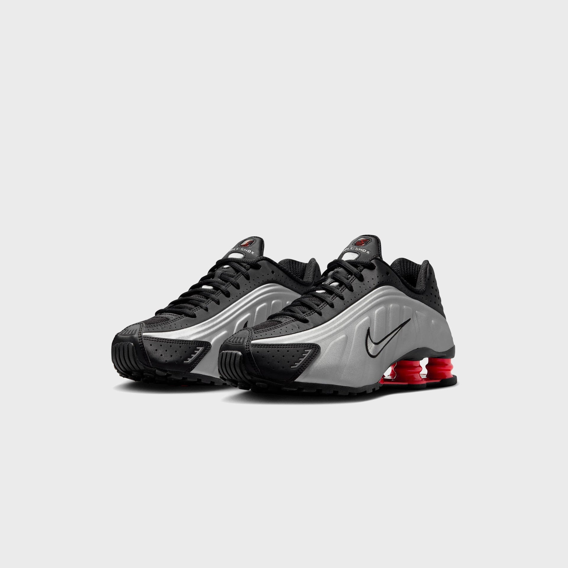 Nike Shox R4 - Black / Metallic Silver / Light Crimson