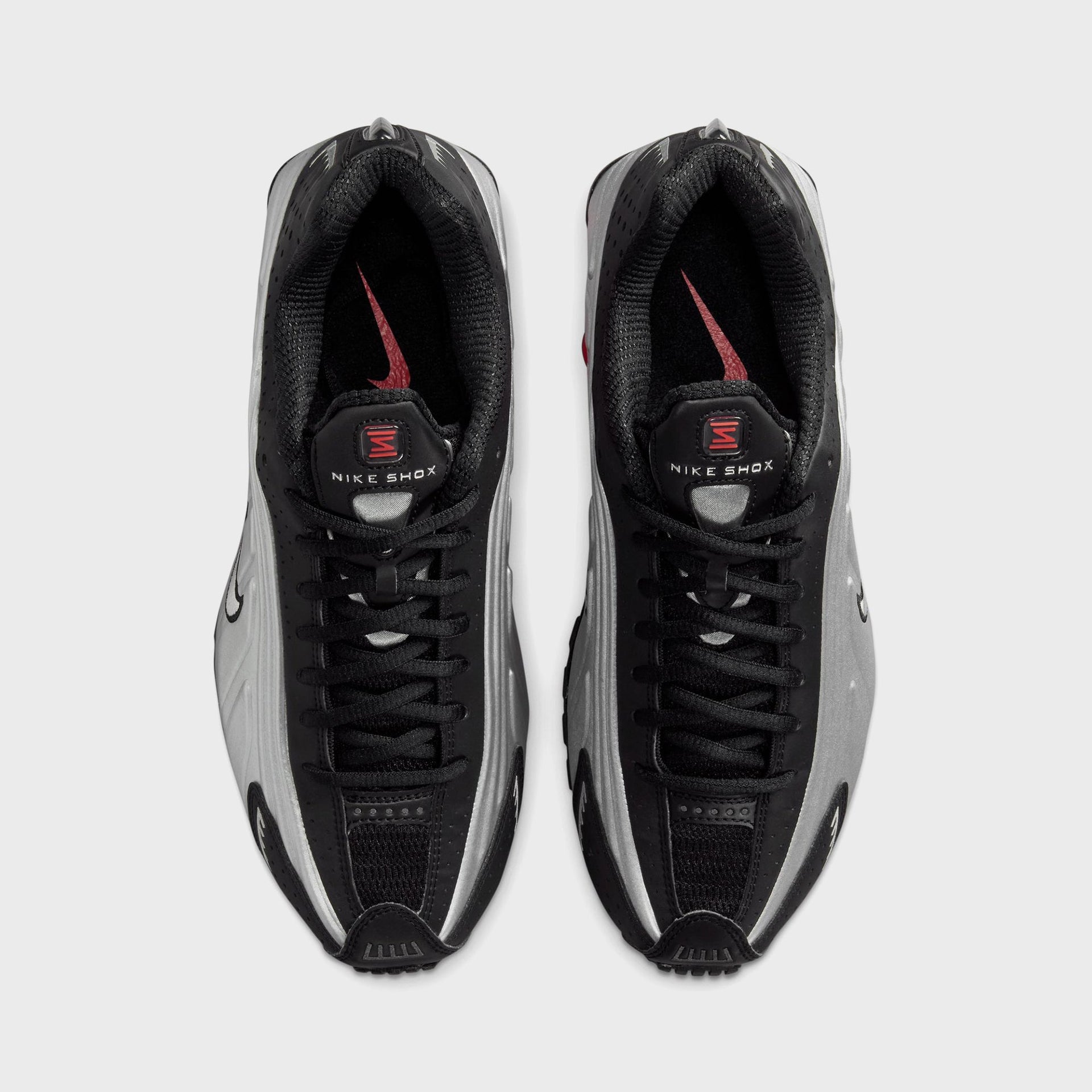 Nike Shox R4 - Black / Metallic Silver / Light Crimson