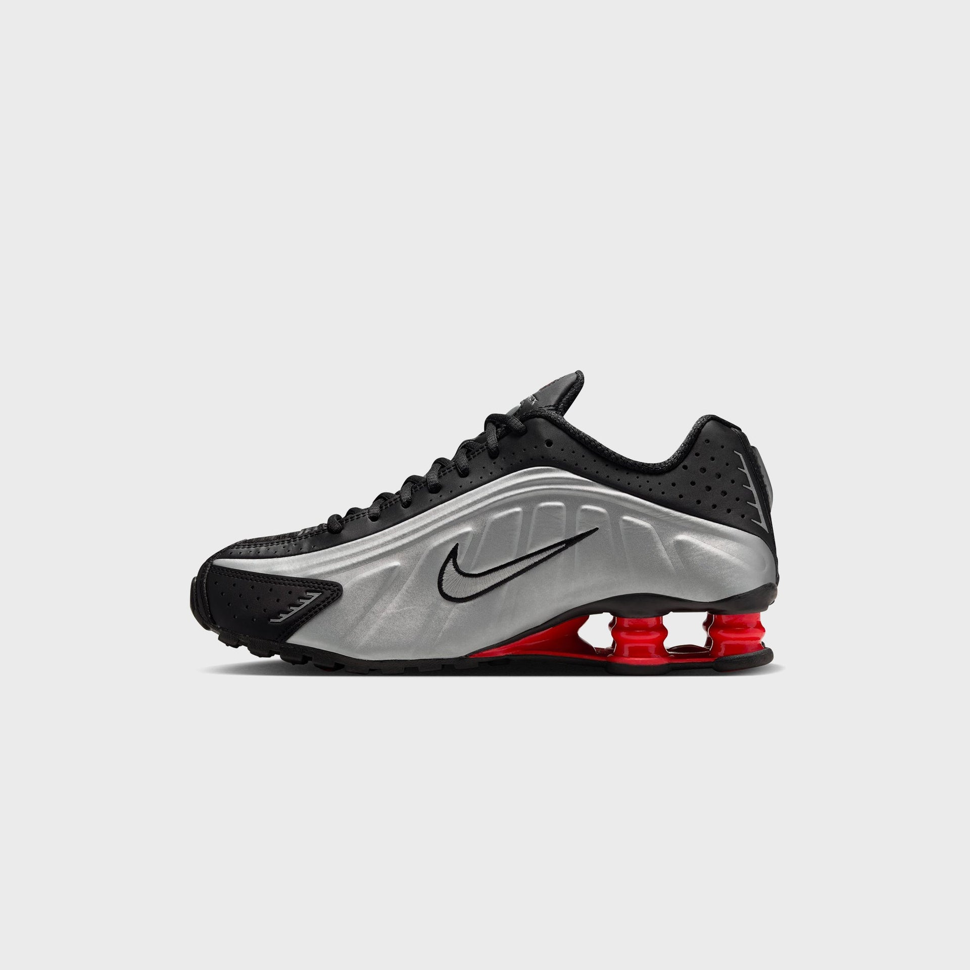 Nike Shox R4 - Black / Metallic Silver / Light Crimson