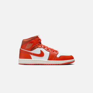 WMNS Air Jordan 1 Mid - Summit White / Cosmic Clay / Amber Brown