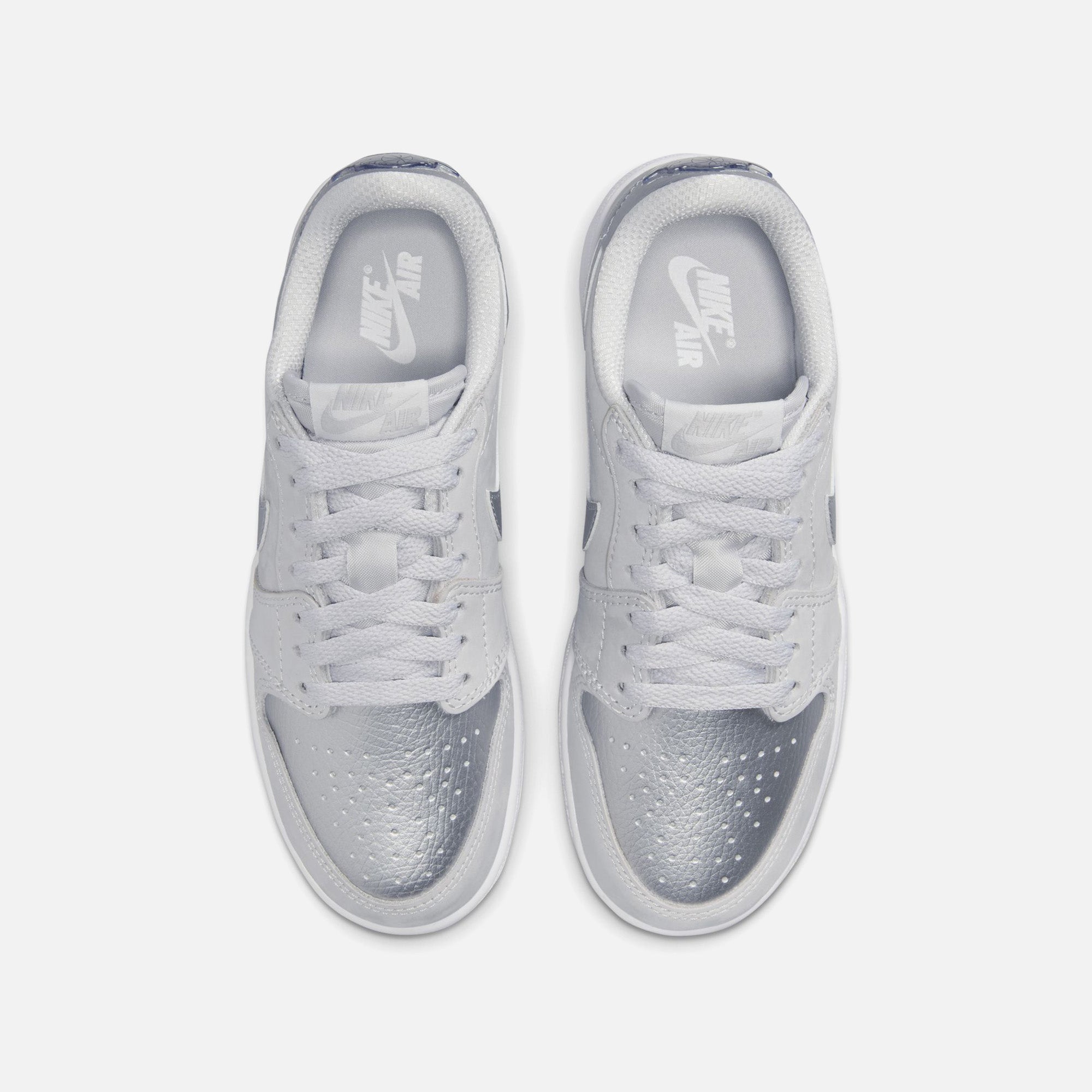 Jordan GS Air Jordan 1 Low OG - Neutral Grey / Metallic Silver