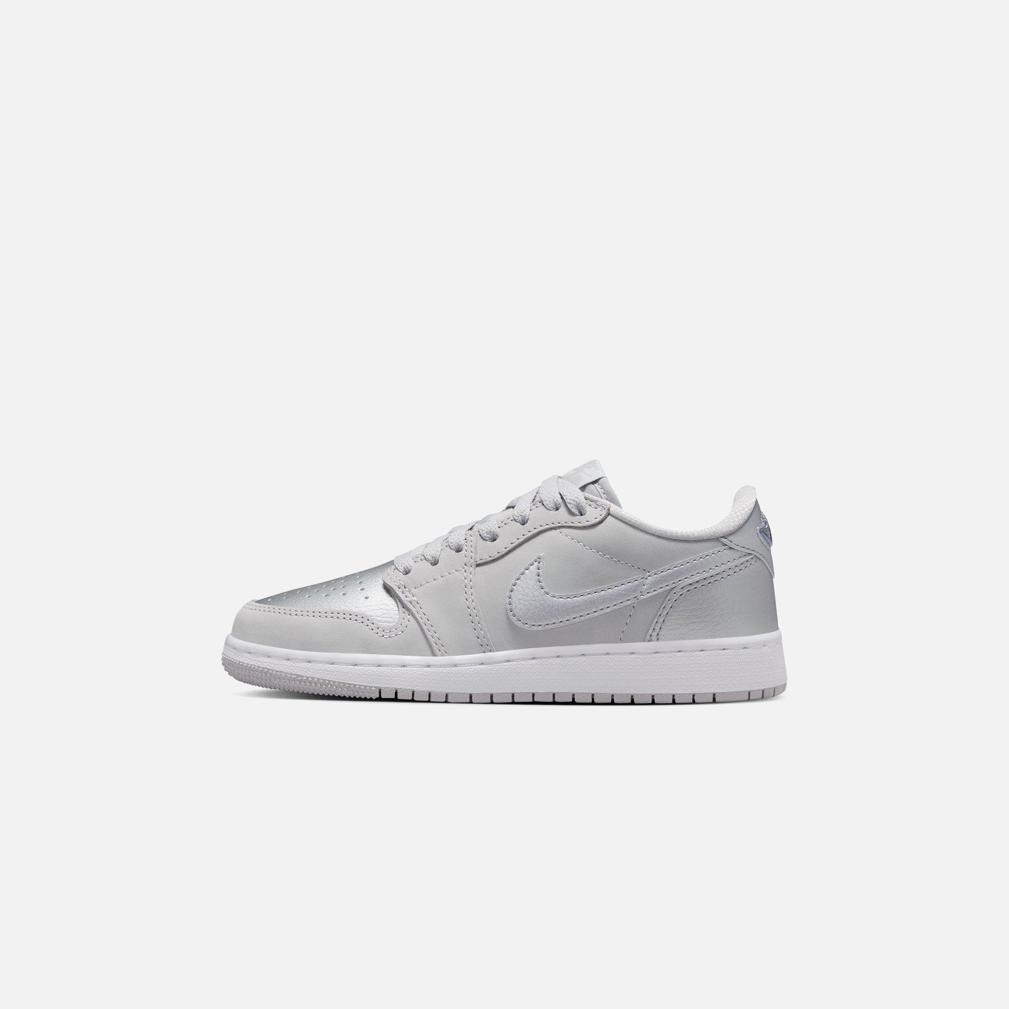 Jordan GS Air Jordan 1 Low OG - Neutral Grey / Metallic Silver
