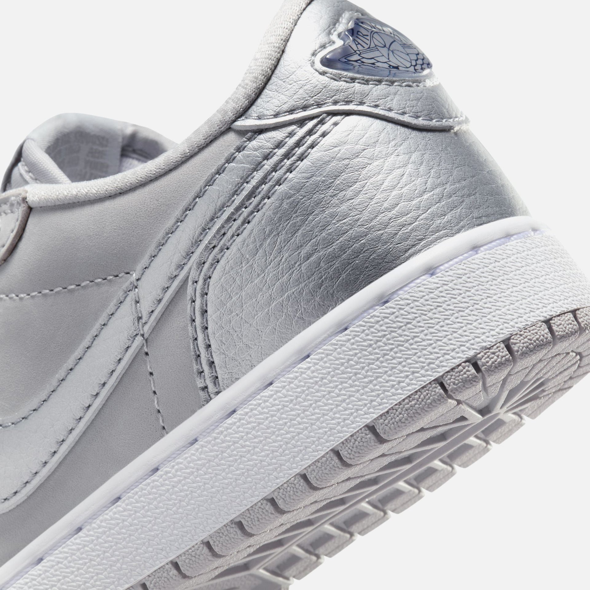 Jordan GS Air Jordan 1 Low OG - Neutral Grey / Metallic Silver / White