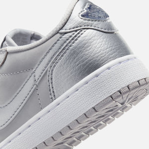Nike GS Air Jordan 1 Low OG - Neutral Grey / Metallic Silver / White