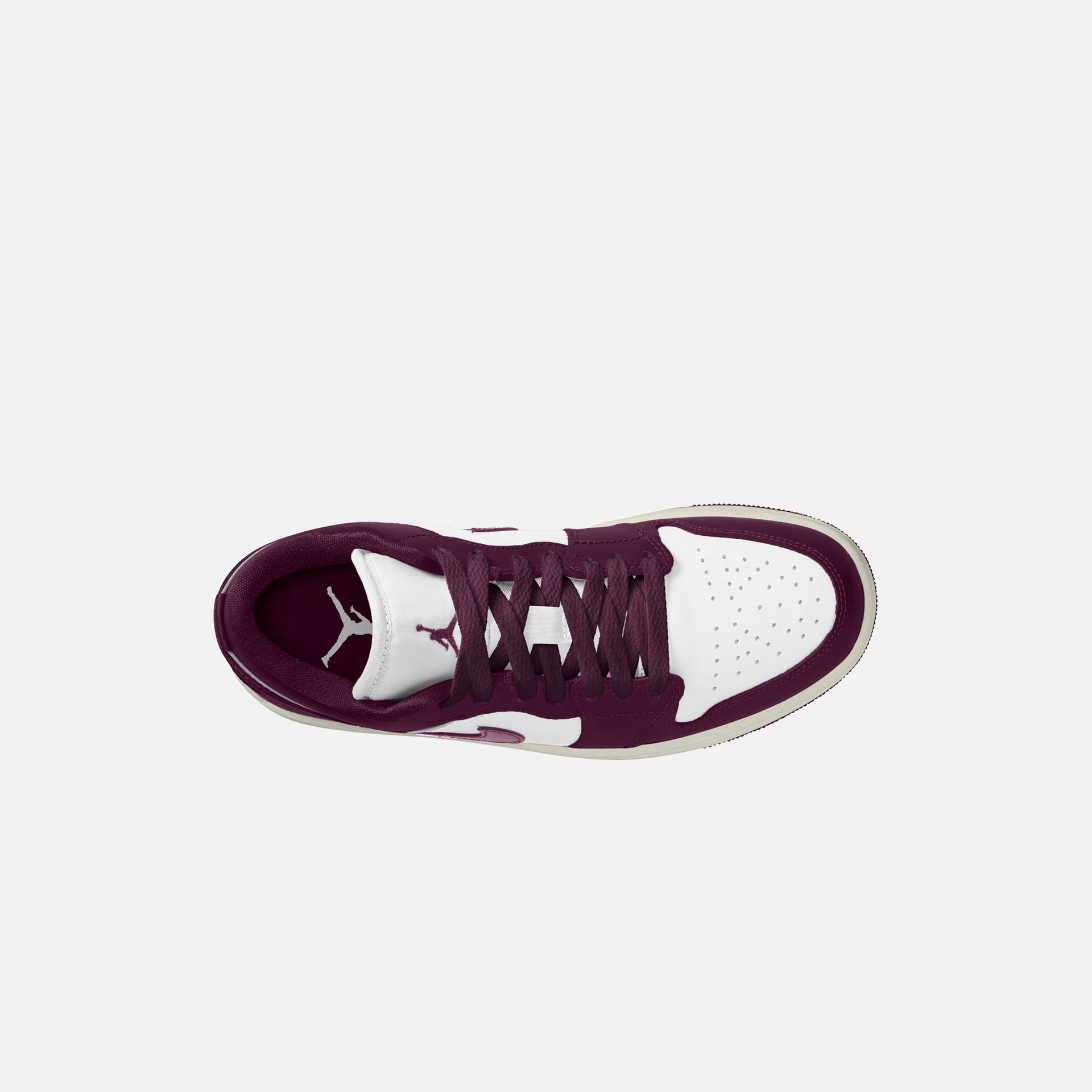 Jordan WMNS Air Jordan 1 Low - White / Bordeaux Sail