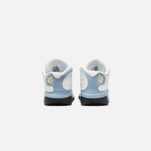 Nike TD Air Jordan 13 Retro - White / Yellow Ochre / Blue Grey