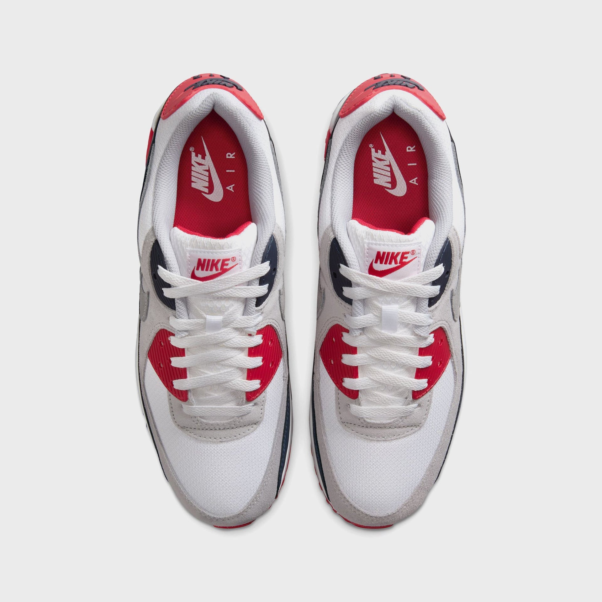 Nike Air Max 90 - White / Cool Grey / University Red