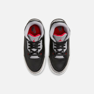 Jordan PS Air Jordan 3 Retro - Black / Fire Red / Cement Grey / Sail