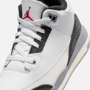 Jordan PS Air Jordan 3 Retro - Summit White / Fire Red Cement