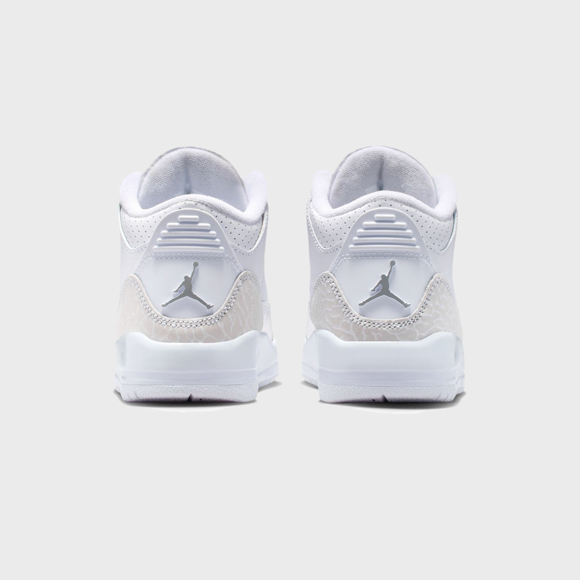 Nike PS Air Jordan 3 Retro - White / Metallic Silver / White