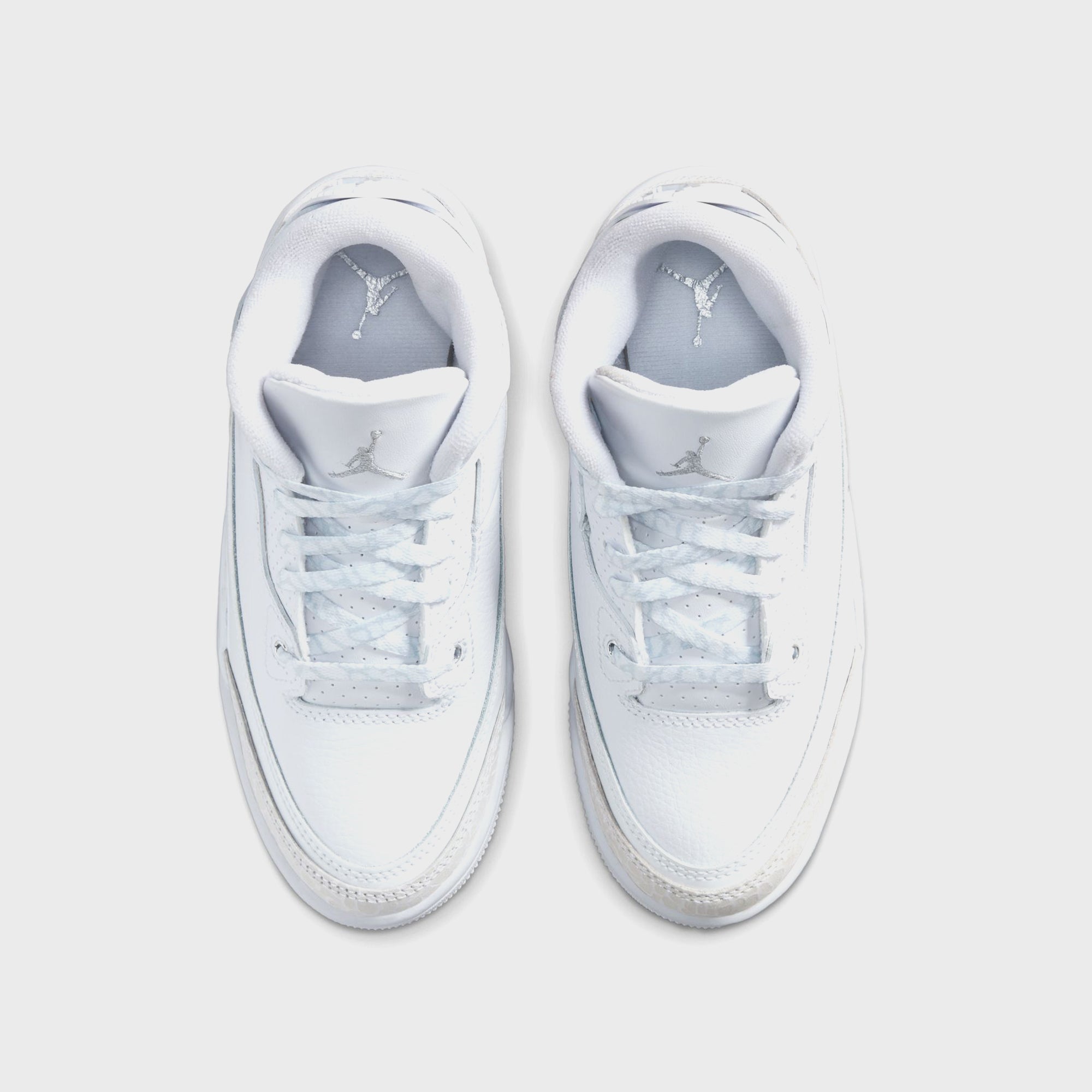 Nike PS Air Jordan 3 Retro - White / Metallic Silver / White