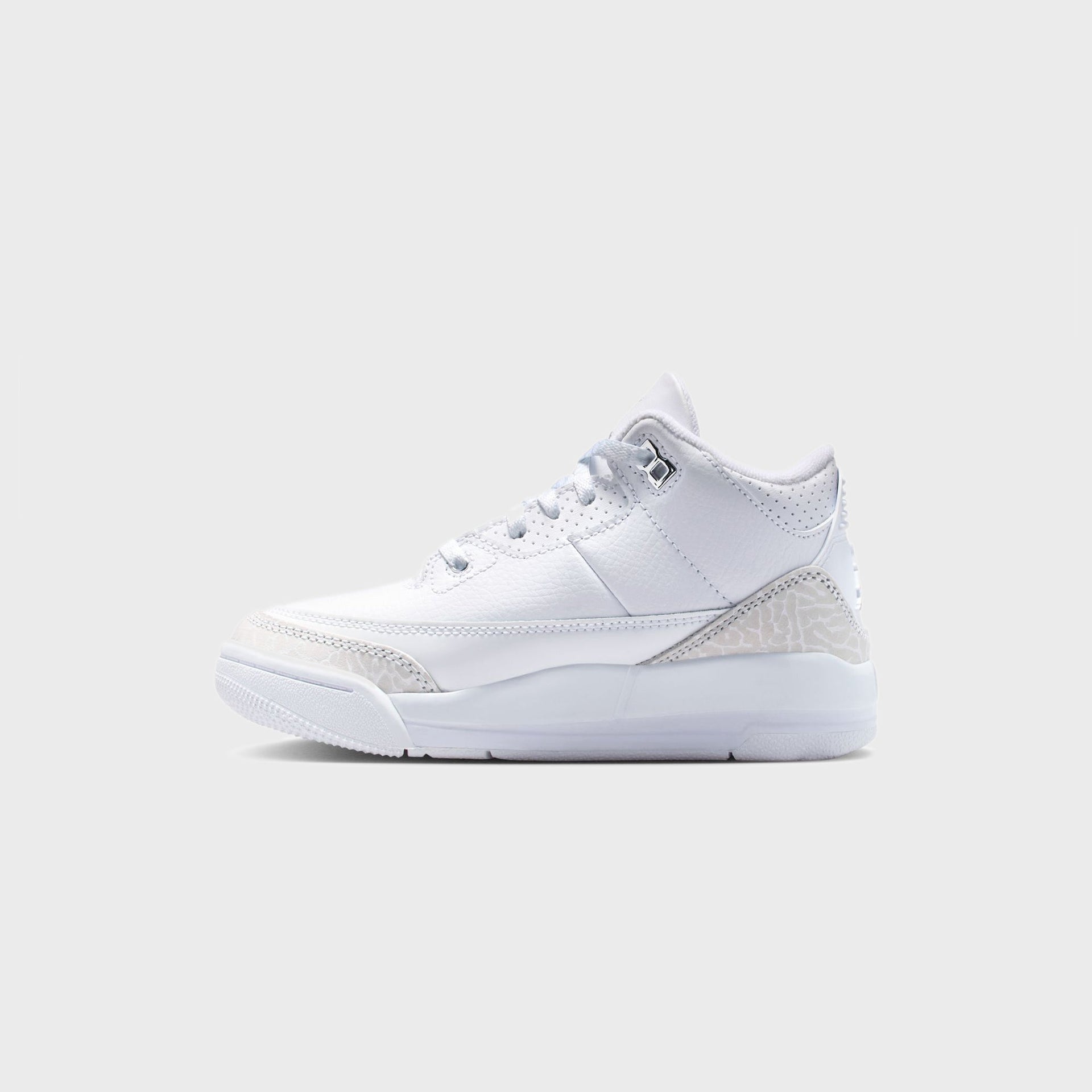 Nike PS Air Jordan 3 Retro - White / Metallic Silver / White