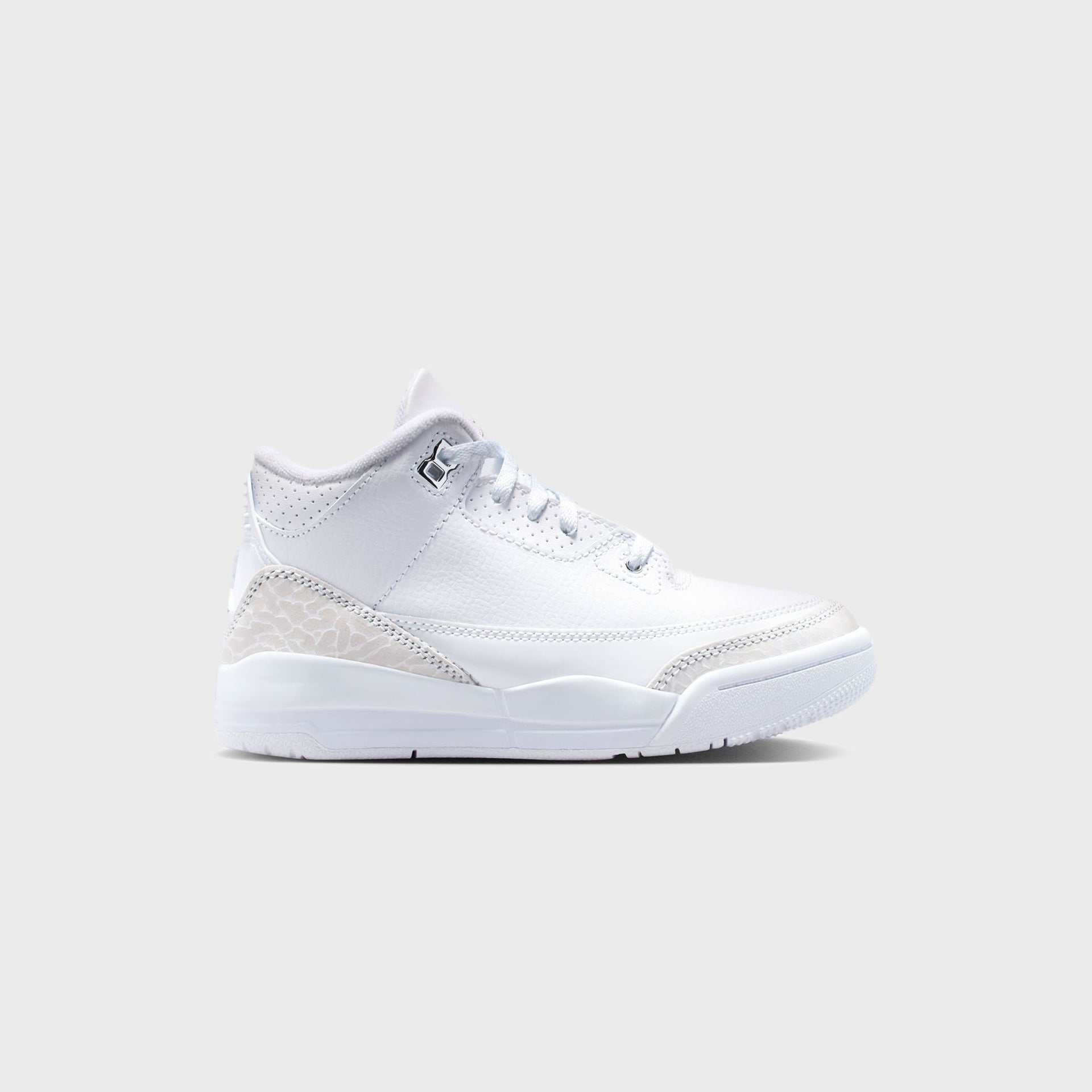 Nike PS Air Jordan 3 Retro - White / Metallic Silver / White