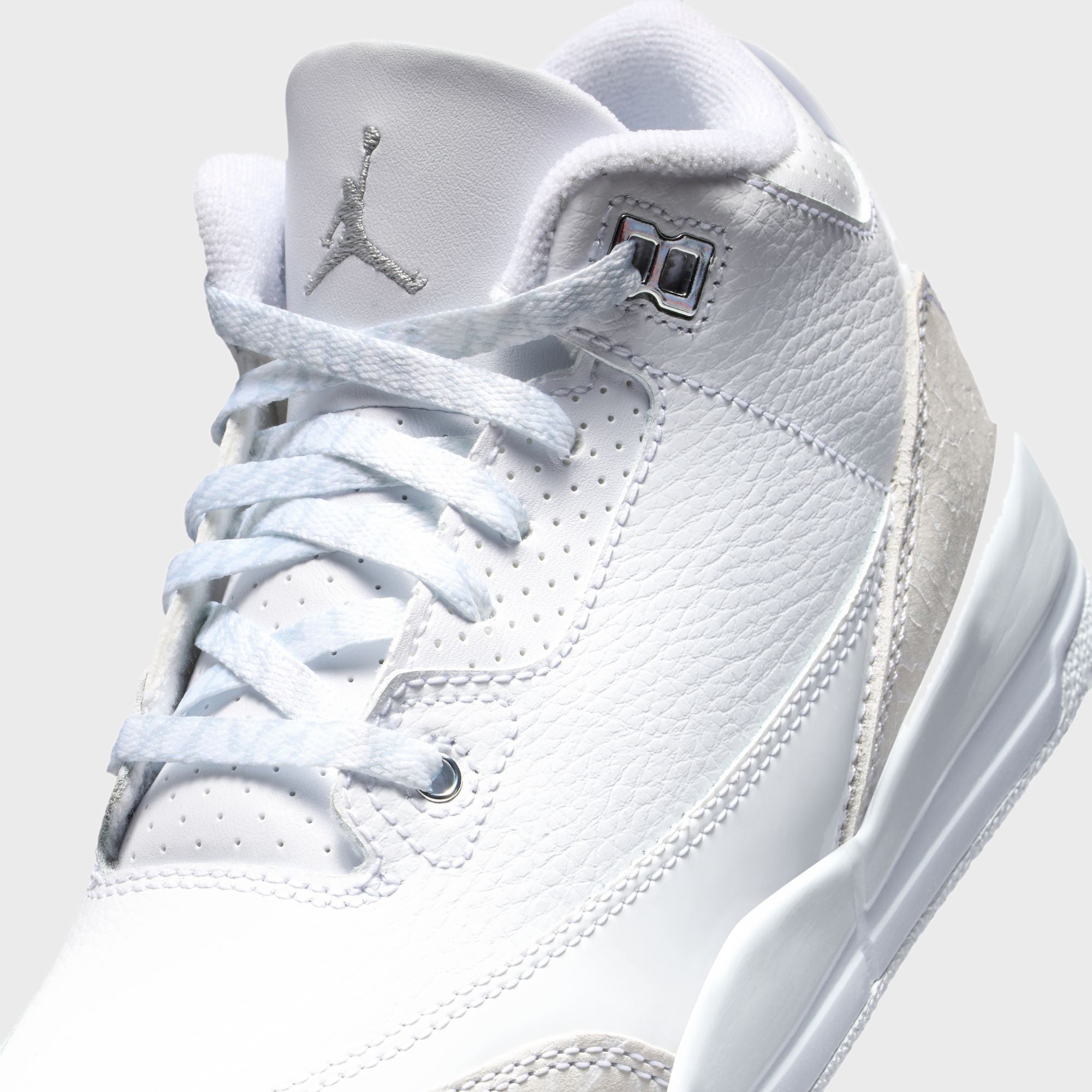 Nike Air Jordan 3 Retro PS 新品19.5cm Nike PS Air Jordan 3 Retro - White / Metallic Silver / White