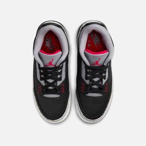 Jordan GS Air Jordan 3 Retro - Black / Fire Red / Cement Grey / Sail