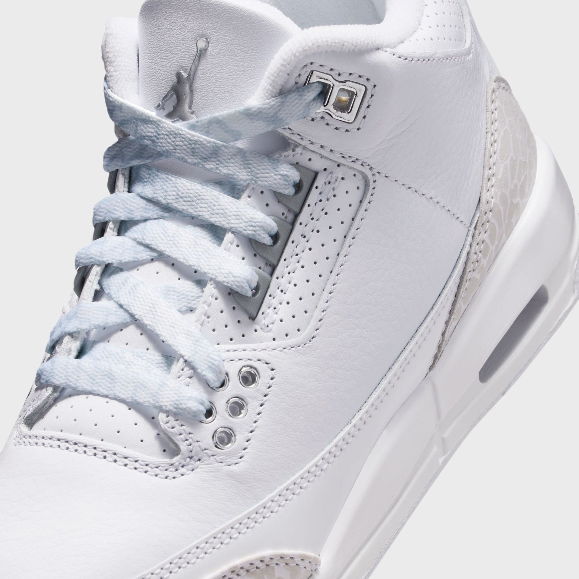 Jordan GS Air Jordan 3 - White / Metallic Silver