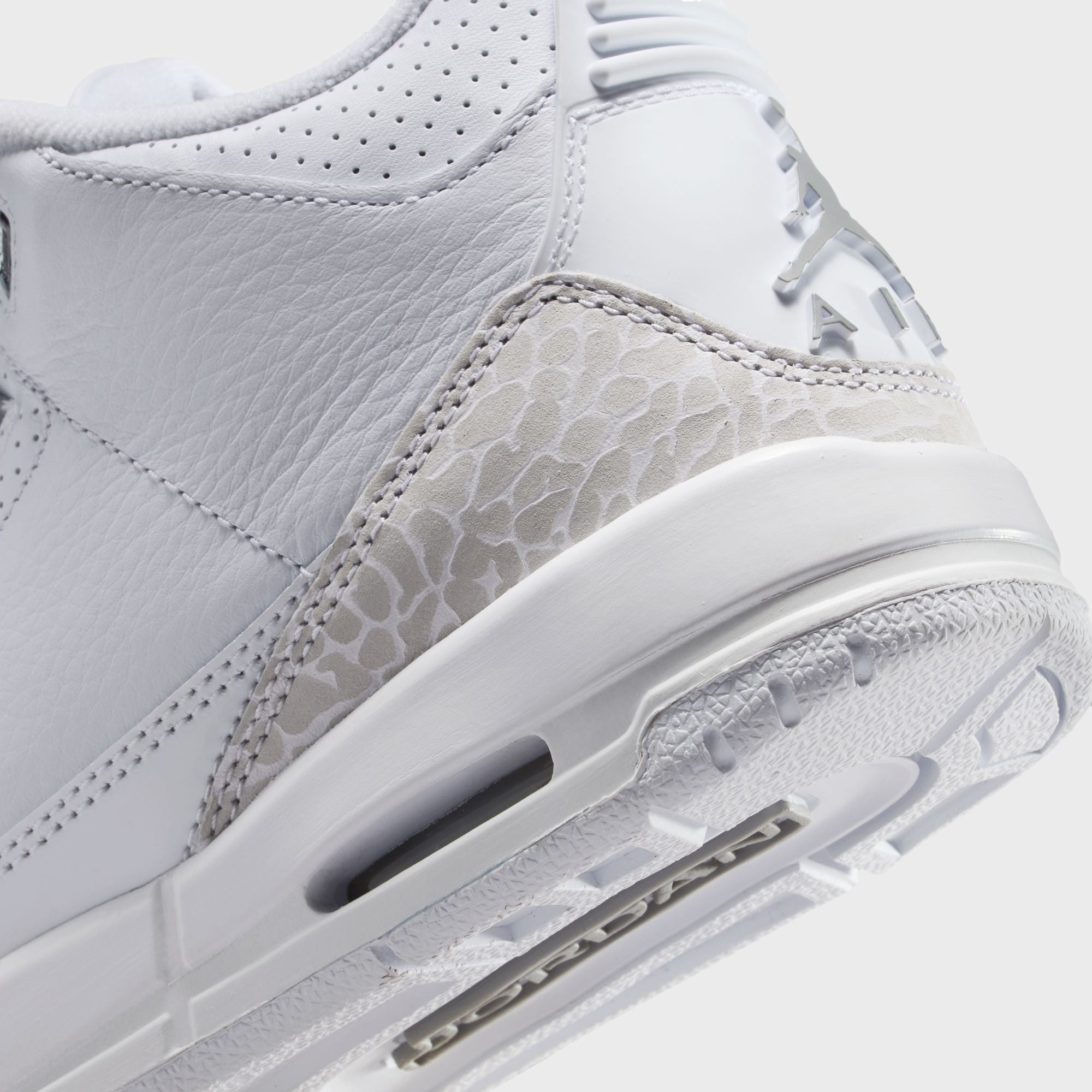 white and grey jordan 3