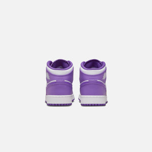 Nike Grade School Air Jordan 1 Mid - Purple Venom / White
