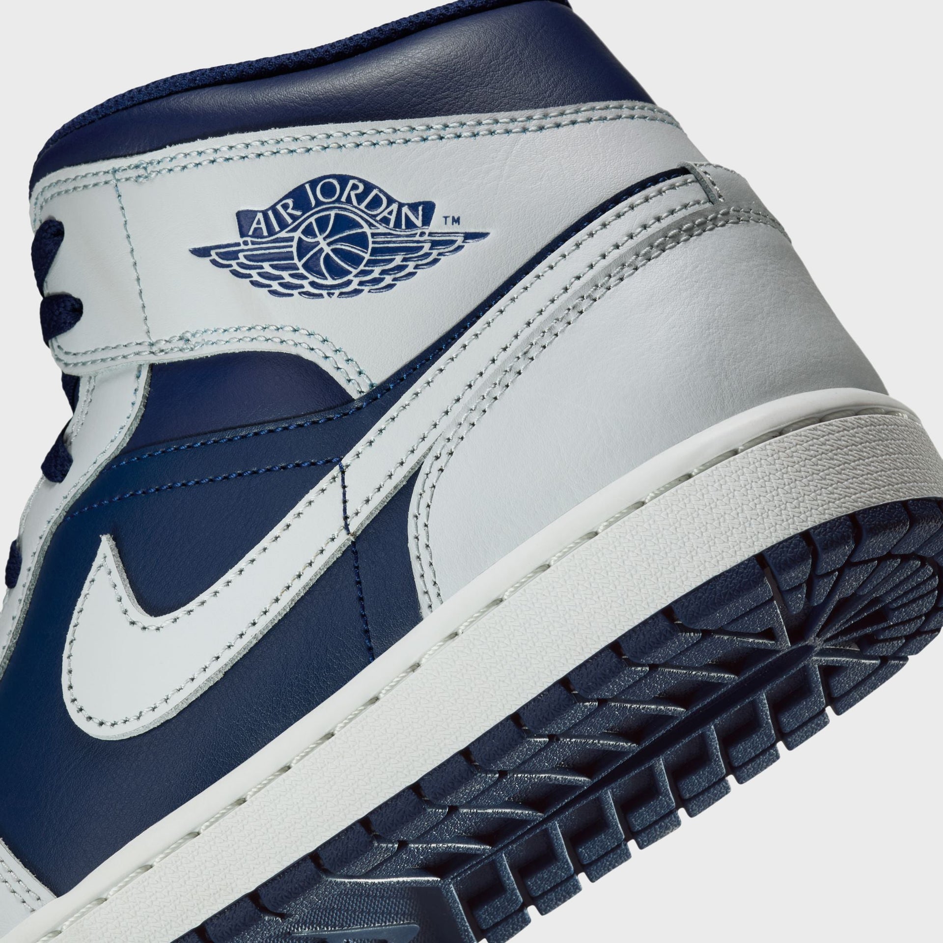 Nike Air Jordan 1 - Mid Blue Void / Pure Platinum / Summit White / Hot Lava / Photo Blue