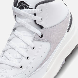 Nike PS Air Jordan 2 Retro - White / Fire Red / Black / Sail / Cement Grey