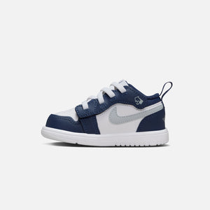 Nike Air Jordan Toddler 1 Low - White / Wolf Grey / Midnight Navy